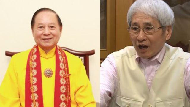  Zen Master Wu Jue Miao Tian (left) and Master Sung Chi-Li (right). From X.