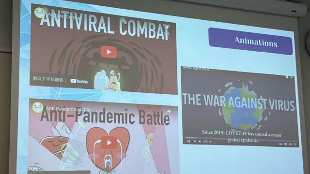 COVID-time animations created by Tiffany Fang and her family and friends, as presented in the conference.