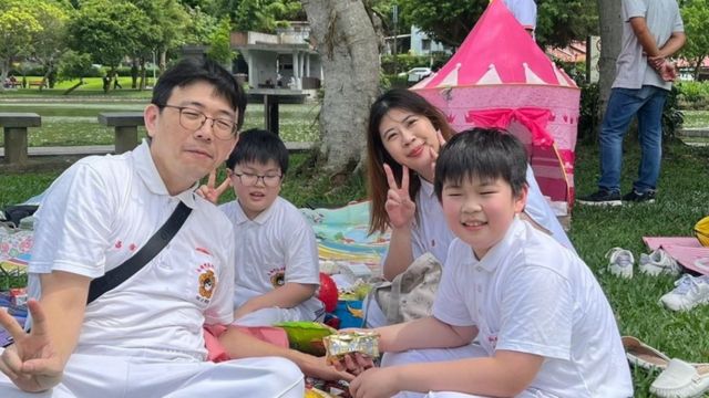 Tiffany Fang and her family.