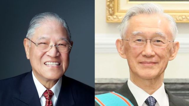 In 1996, Kuomintang candidate Lee Teng-Hui (left, credits) won the presidential elections. Several religious movements were punished for their support of defeated candidate Chen Lu-An (right, credits).