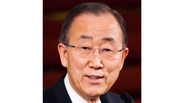 Former Un Secretary-General Ban Ki-Moon. Credits.