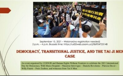 Scholars Discuss Transitional Justice, Tai Ji Men Case