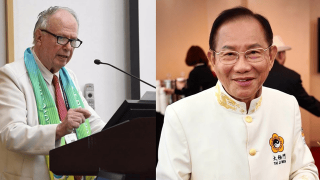 Dr. René Wadlow (left) and Dr. Hong Tao-Tze (right).