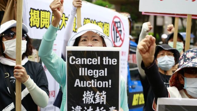 Protests against the 2020 auction of Tai Ji Men’s sacred land.