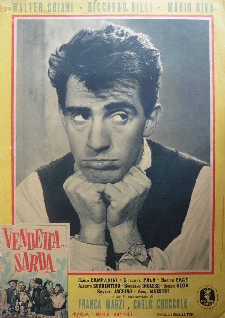 Sardinian vendettas have been featured in several Italian movies. From Twitter.