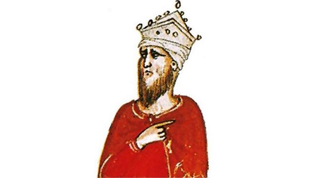 Sultan Malik al-Kamil (1177–1238), from “La Nuova Cronica” by Giovanni Villani (1280–1348). Credits.