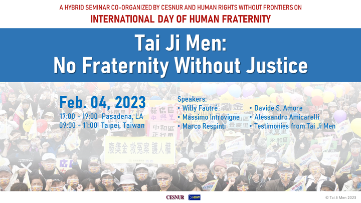 Tai Ji Men No Fraternity Without Justice -webinar poster