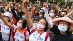 Tai Ji Men Protests in Taiwan.