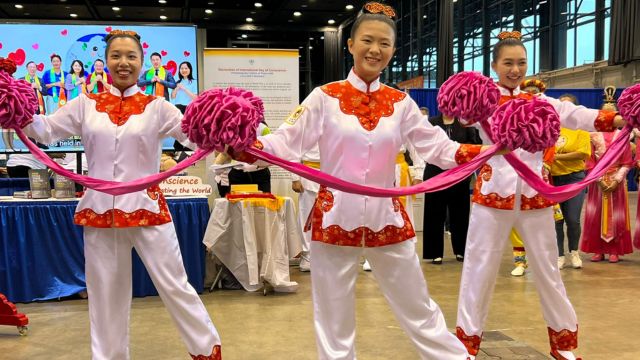Tai Ji Men dizi (disciples) at the 2023 Parliament of World’s Religions in Chicago.