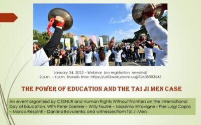 The Power of Education and the Tai Ji Men Case: An International Webinar