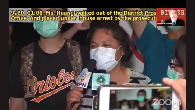 Violence against protesters in Taiwan, from the video.