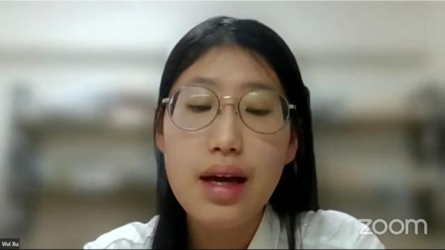 Vivi Hsu presents her testimony.