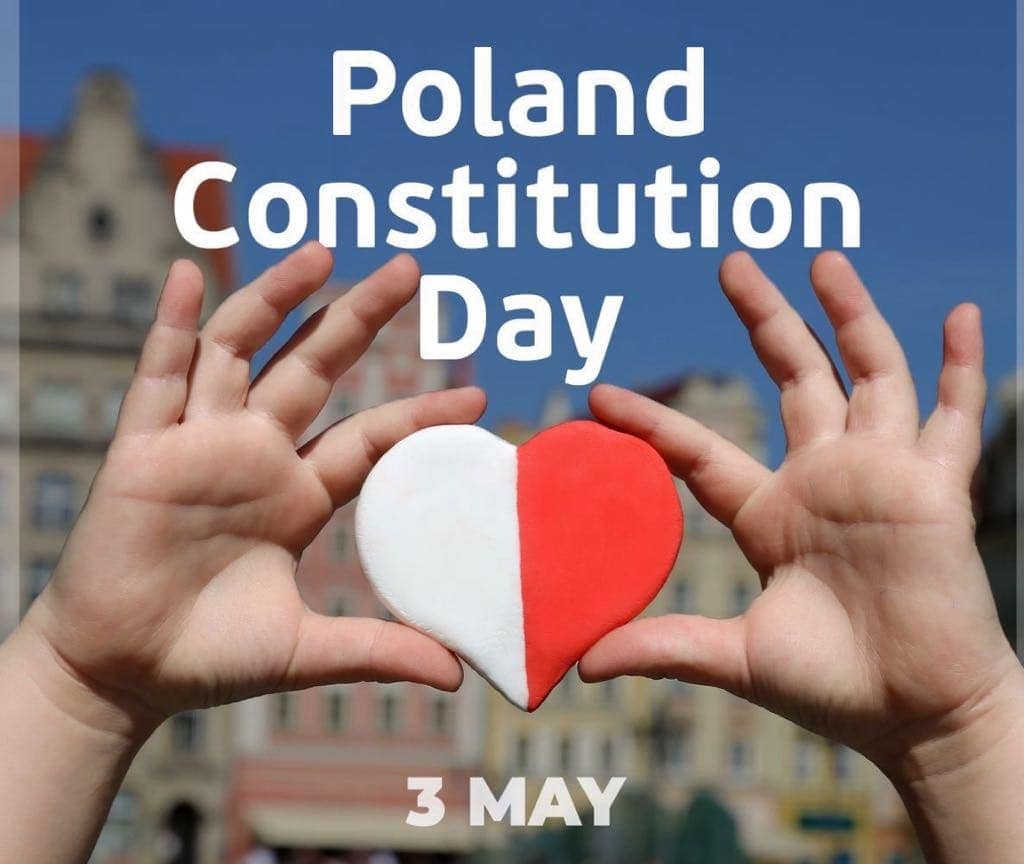 Poland celebrates its Constitution Day on May 3, in commemoration of the 1791 Constitution of the Polish-Lithuanian Commonwealth. From X.