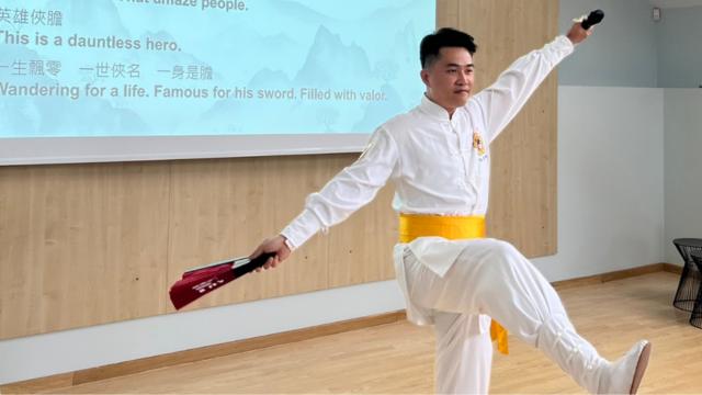 The author also presented a martial arts performance in the same Vilnius conference session.