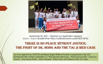 Scholars Discuss Peace, Justice, and the Tai Ji Men Case