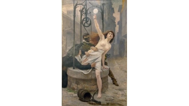 Édouard Debat-Ponsan (1847–1913), “Truth Coming Out of the Well.” Credits.