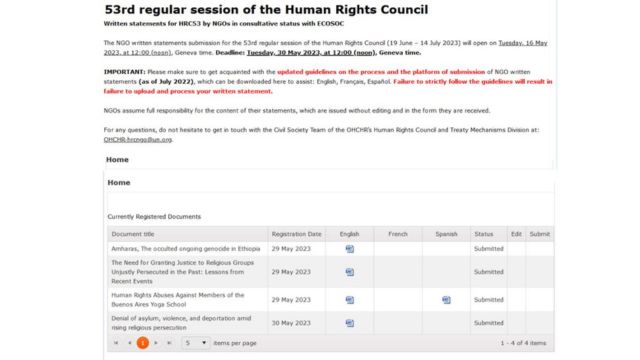 The Tai Ji Men Case at the 53th Session of the UN Human Rights Council